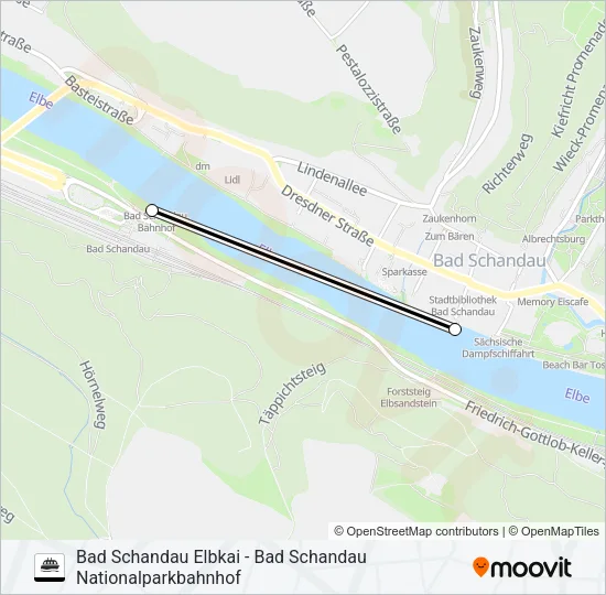 F 5 Ferry Line Map