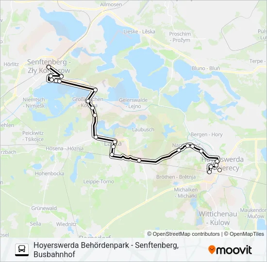 619 Bus Line Map