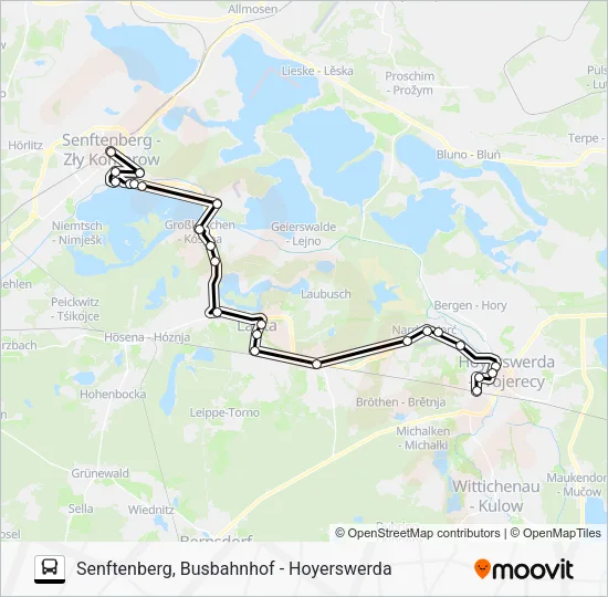 Автобус 619: карта маршрута