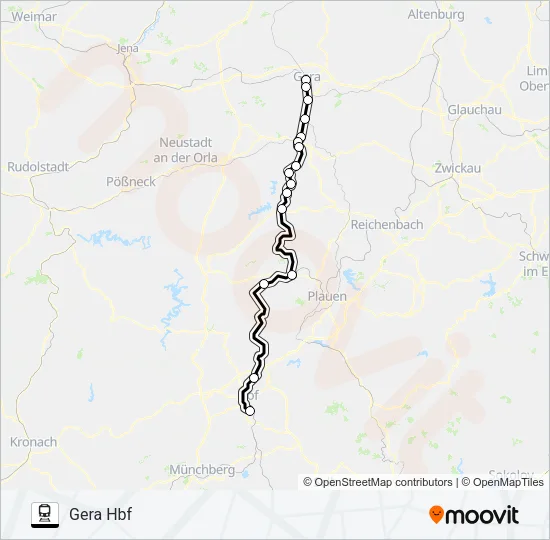 RB13 Train Line Map