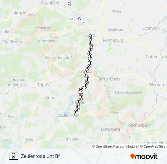 RB13 Train Line Map