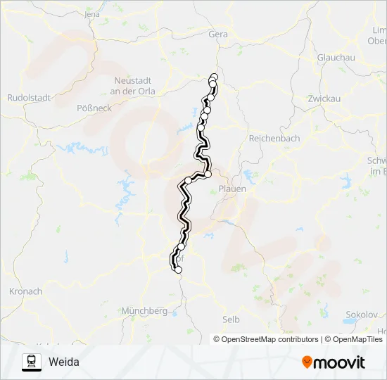 RB13 Train Line Map