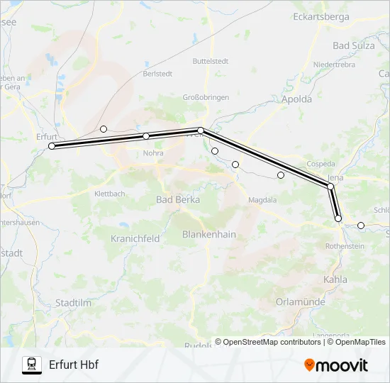 RB21 Train Line Map