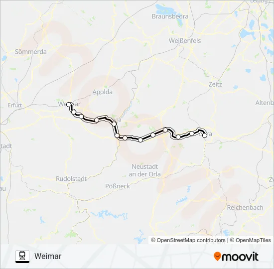 RB21 Train Line Map