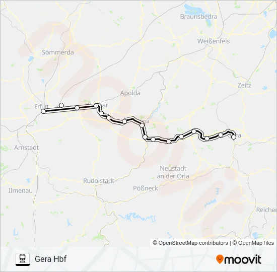 RB21 Train Line Map