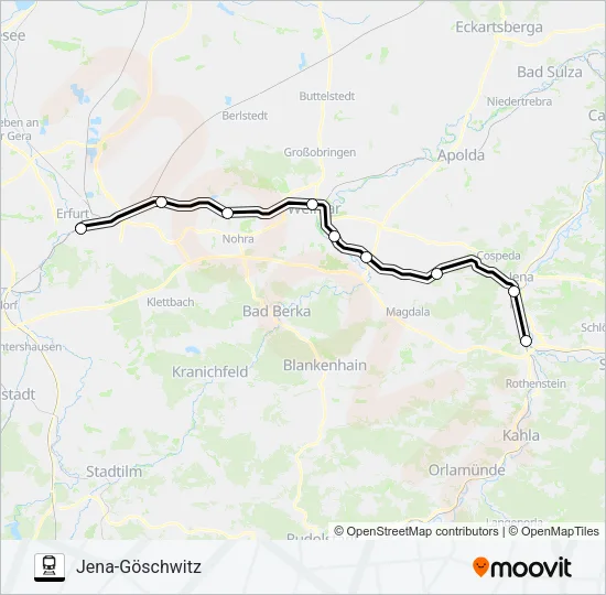 RB21 Train Line Map