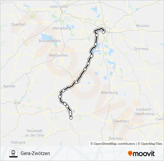 RB22 Train Line Map