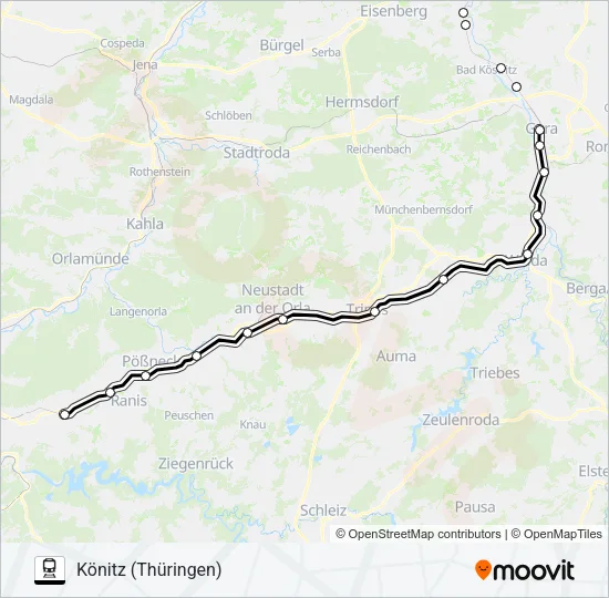 RB22 Train Line Map