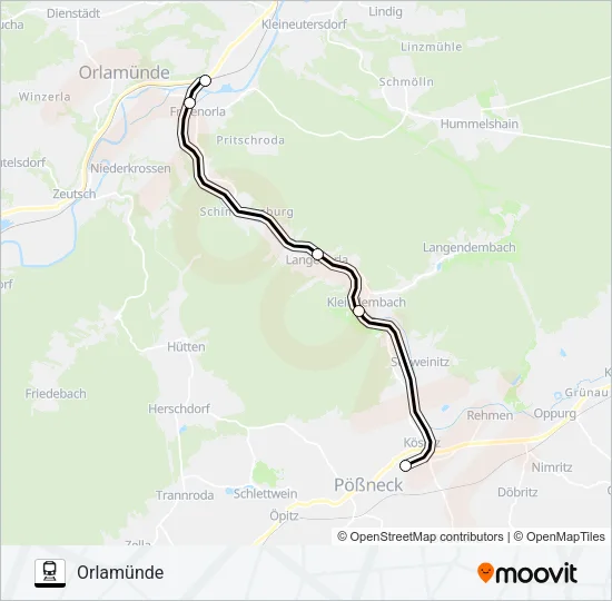 RB28 Train Line Map