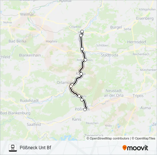 RB28 Train Line Map