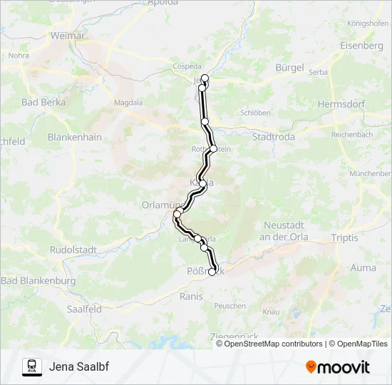 RB28 Train Line Map