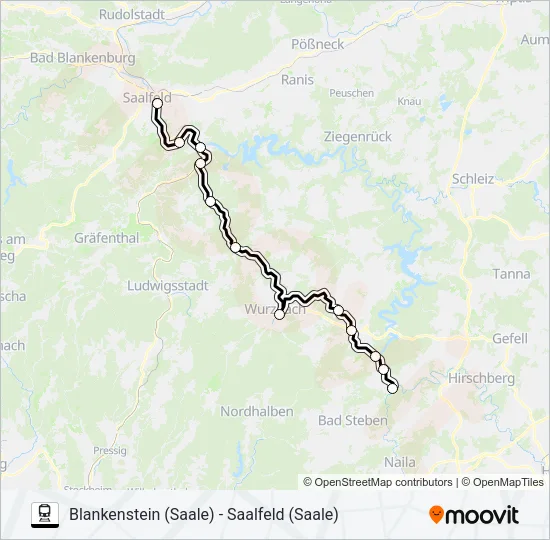 RB32 Train Line Map