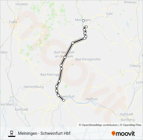 RB40 Train Line Map