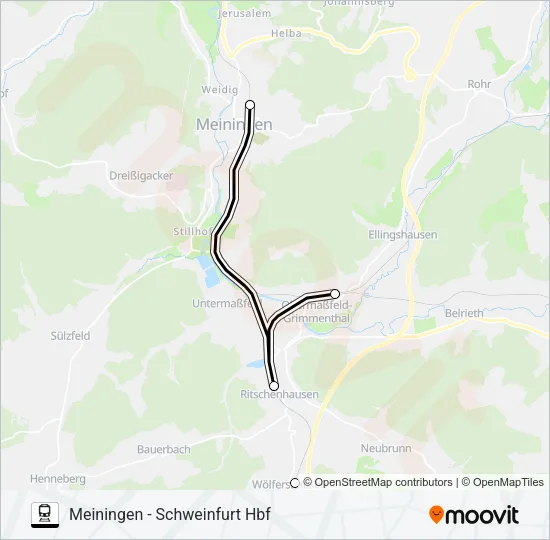 RB40 Train Line Map