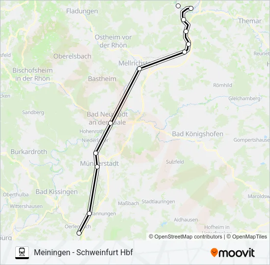 RB40 Train Line Map