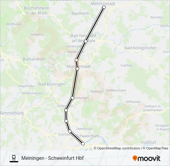 RB40 Train Line Map