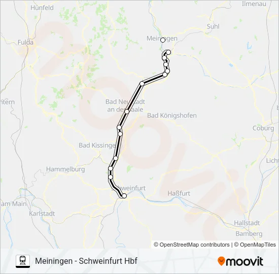 RB40 Train Line Map