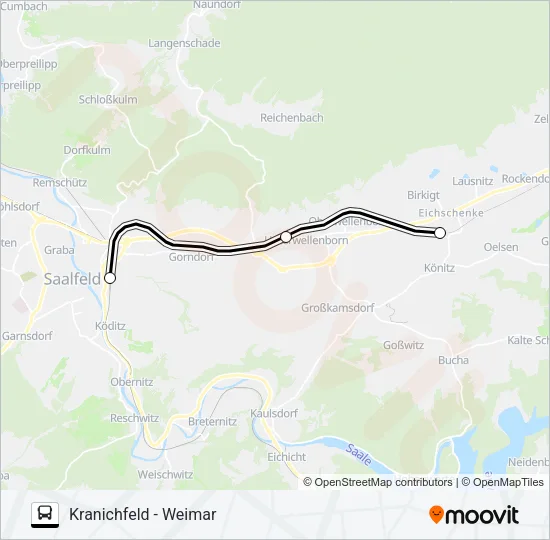 Автобус EV: карта маршрута