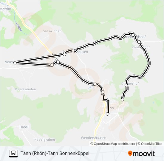 23 Bus Line Map