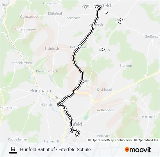 70 Bus Line Map