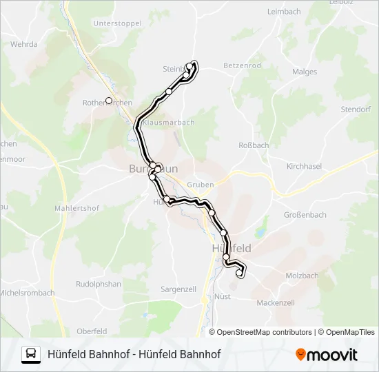 71 Bus Line Map