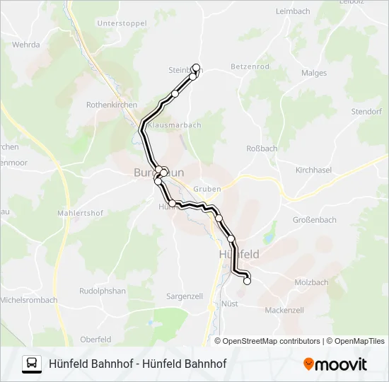 71 Bus Line Map