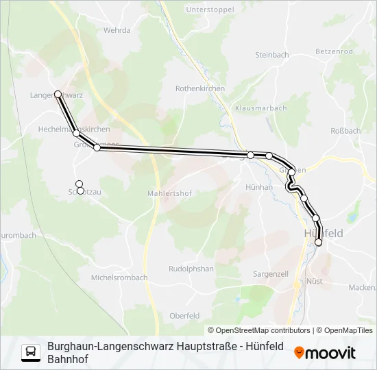 72 Bus Line Map