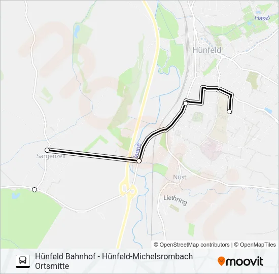 73 Bus Line Map