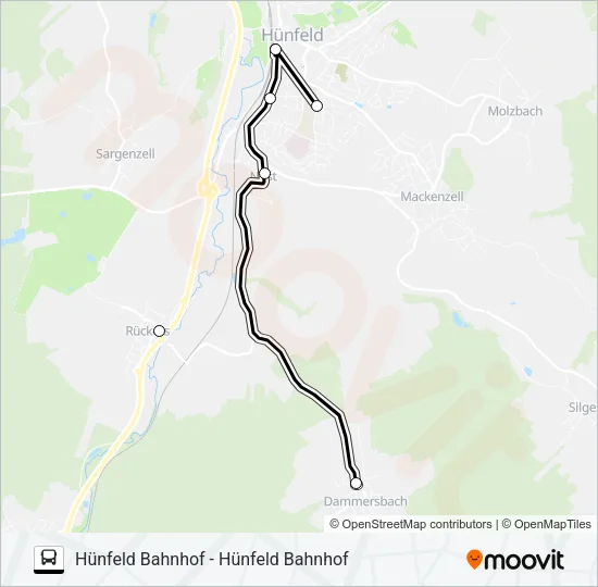 74 Bus Line Map