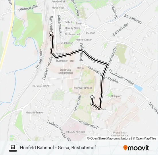 77 Bus Line Map