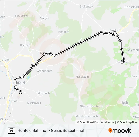 77 Bus Line Map