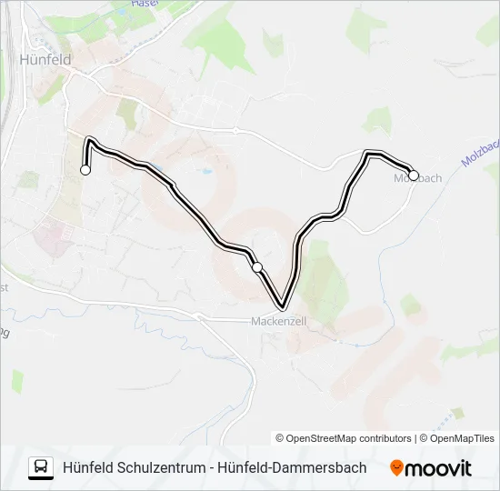 85 Bus Line Map