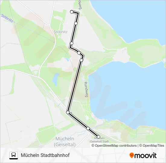 Автобус A: карта маршрута