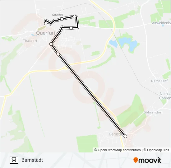 703 Bus Line Map