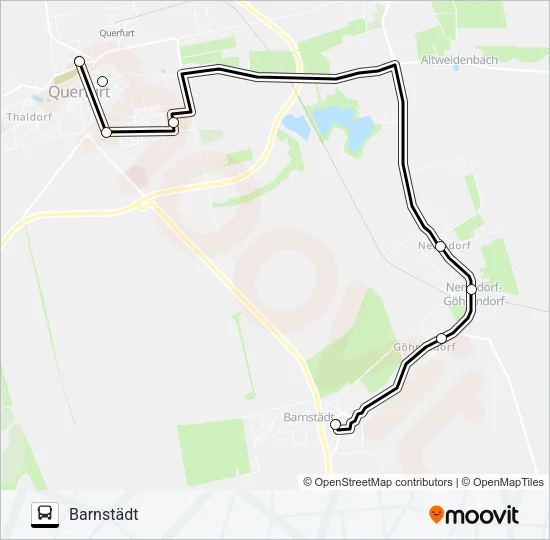 703 Bus Line Map