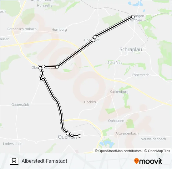 704 Bus Line Map
