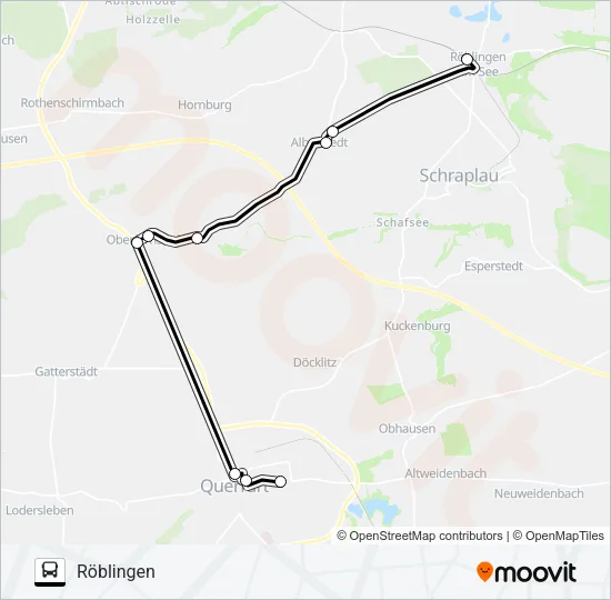 704 Bus Line Map