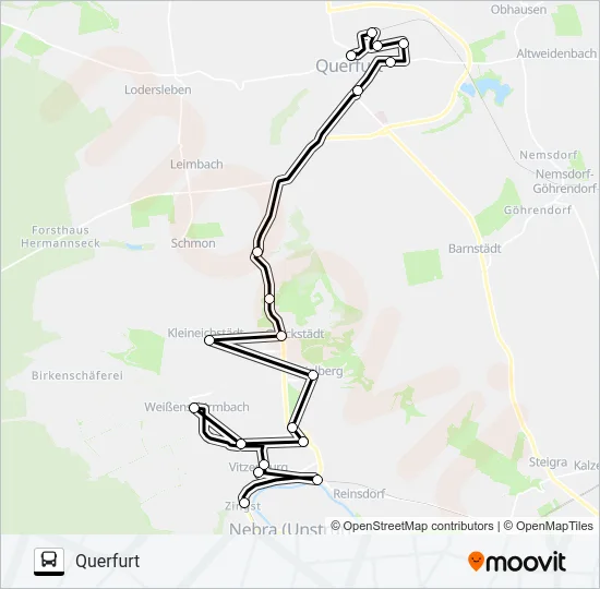 708 Bus Line Map