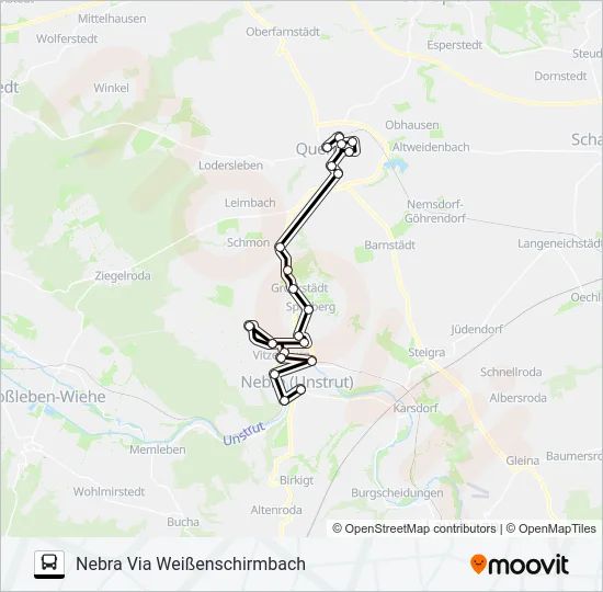 708 Bus Line Map