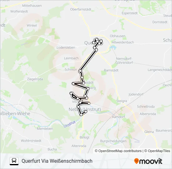 708 Bus Line Map