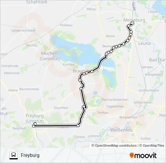 723 Bus Line Map