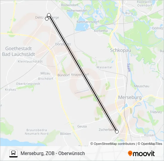 Автобус 726: карта маршрута