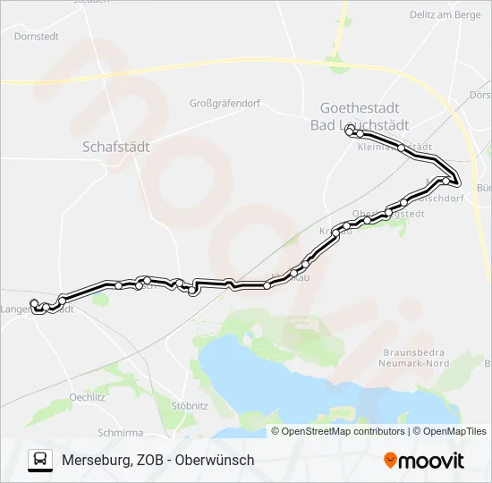 726 Bus Line Map