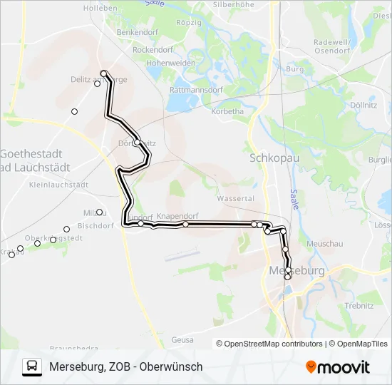 726 Bus Line Map