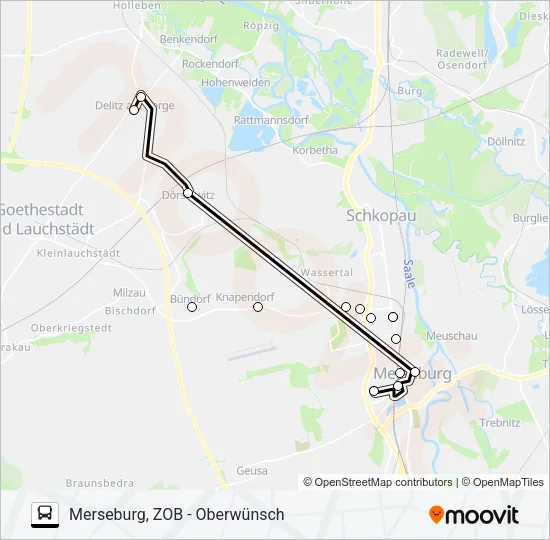 726 Bus Line Map