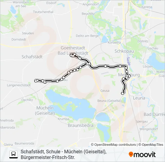 726 Bus Line Map