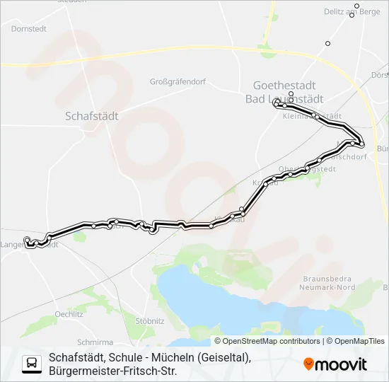 726 Bus Line Map