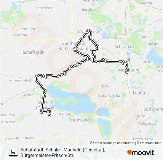 726 Bus Line Map