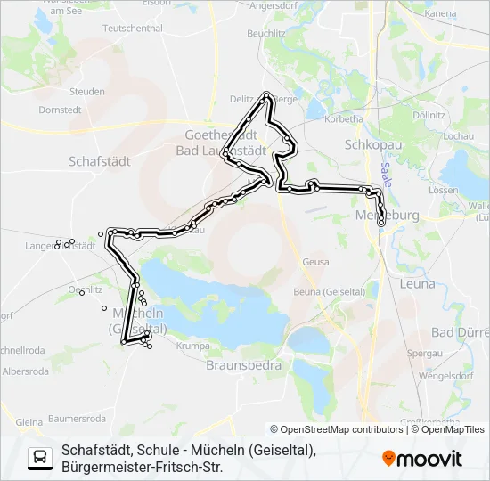 726 Bus Line Map