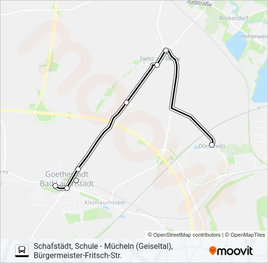 726 Bus Line Map